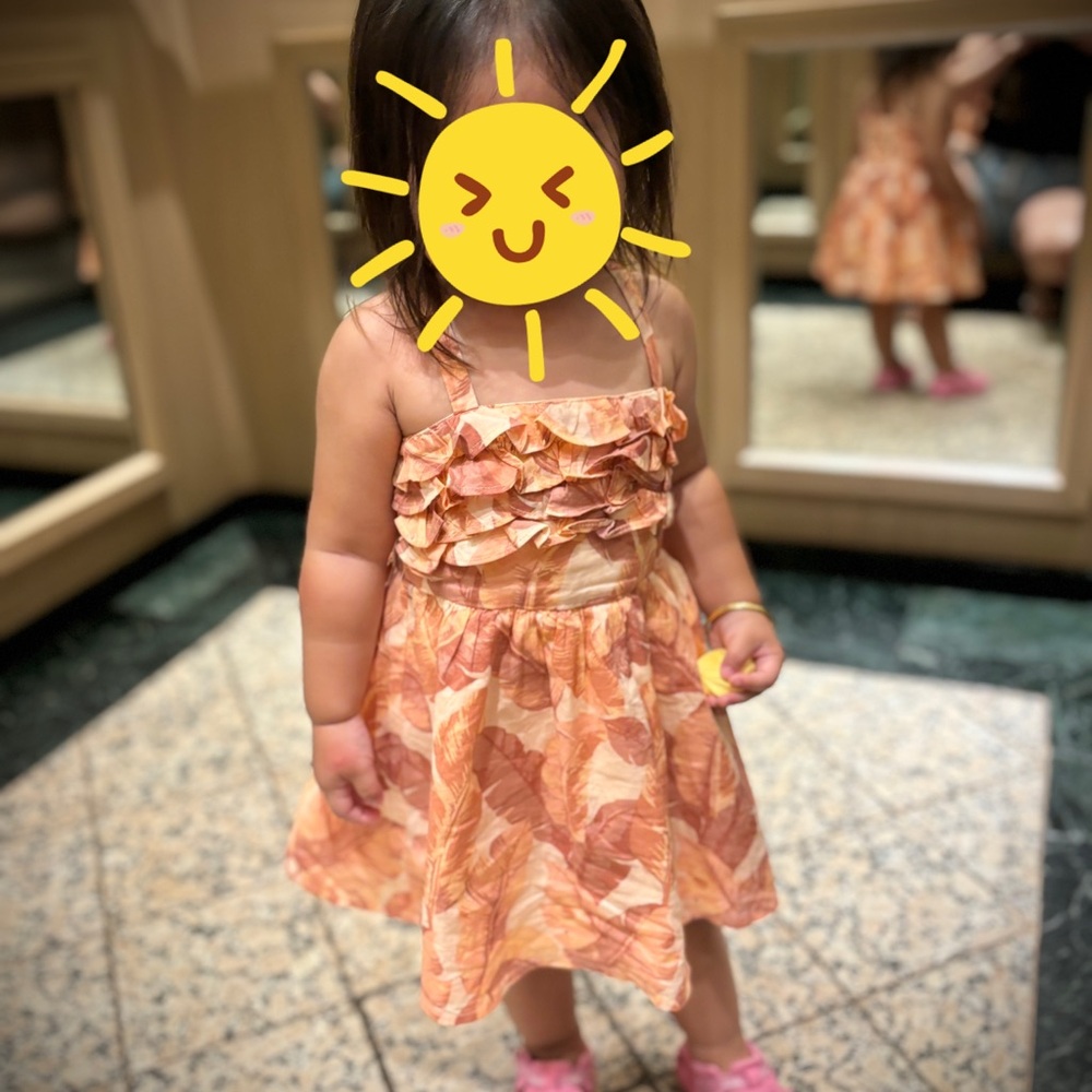 Janie and Jack Orange Ruffle Dress